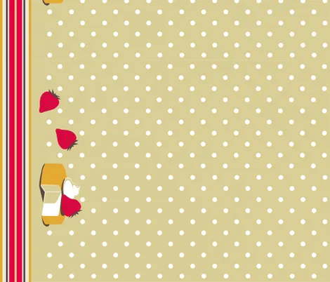 strawberry shortcake - art_deco - Spoonflower