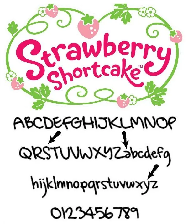 Strawberry Shortcake Font Images &amp; Pictures - Becuo