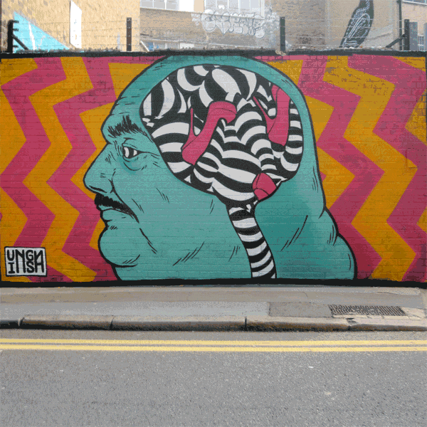 Street art y graffiti animados en unos molones gifs | OLDSKULL Street art y graffiti animados en unos molones gifs | OLDSKULL