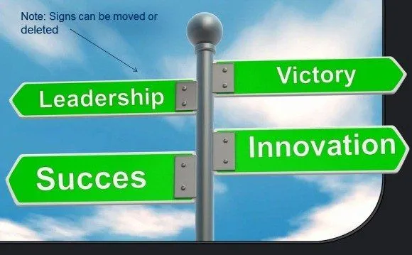 Street Sign Direction PowerPoint Template | PowerPoint Presentation Street Sign Direction PowerPoint Template | PowerPoint Presentation