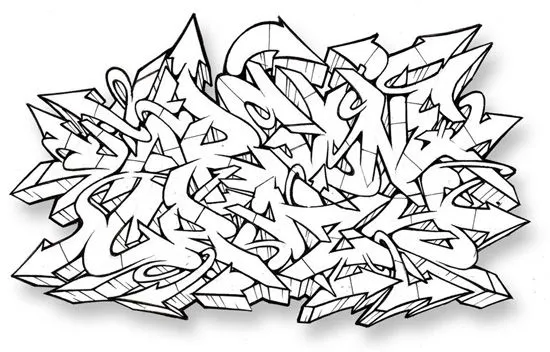 Graffitis letras wildstyle - Imagui