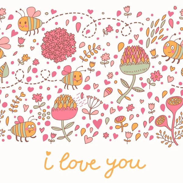Stylish floral design with cute snails in pastel colors. — Vector ... Stylish floral design with cute snails in pastel colors. — Vector ...
