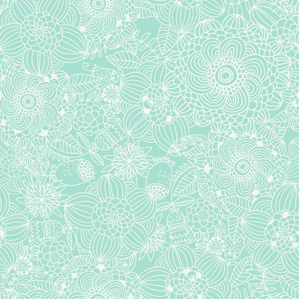 Stylish vintage floral background in blue color. — Vector stock ... Stylish vintage floral background in blue color. — Vector stock ...