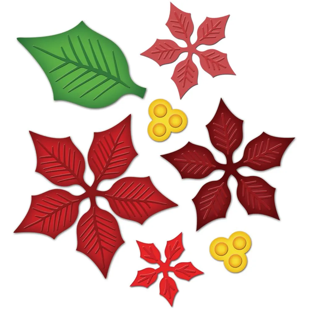 Suaje Cortar Papel Nochebuena Flor Navidad Troquel Scrapbook - Hobbees Suaje Cortar Papel Nochebuena Flor Navidad Troquel Scrapbook - Hobbees