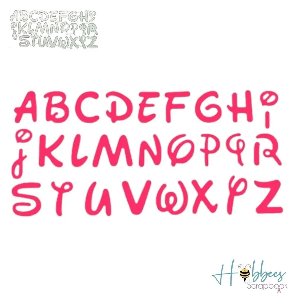 Suaje Troquel Alfabeto Mayuscula Disney Letras Abecedario - Hobbees Suaje Troquel Alfabeto Mayuscula Disney Letras Abecedario - Hobbees
