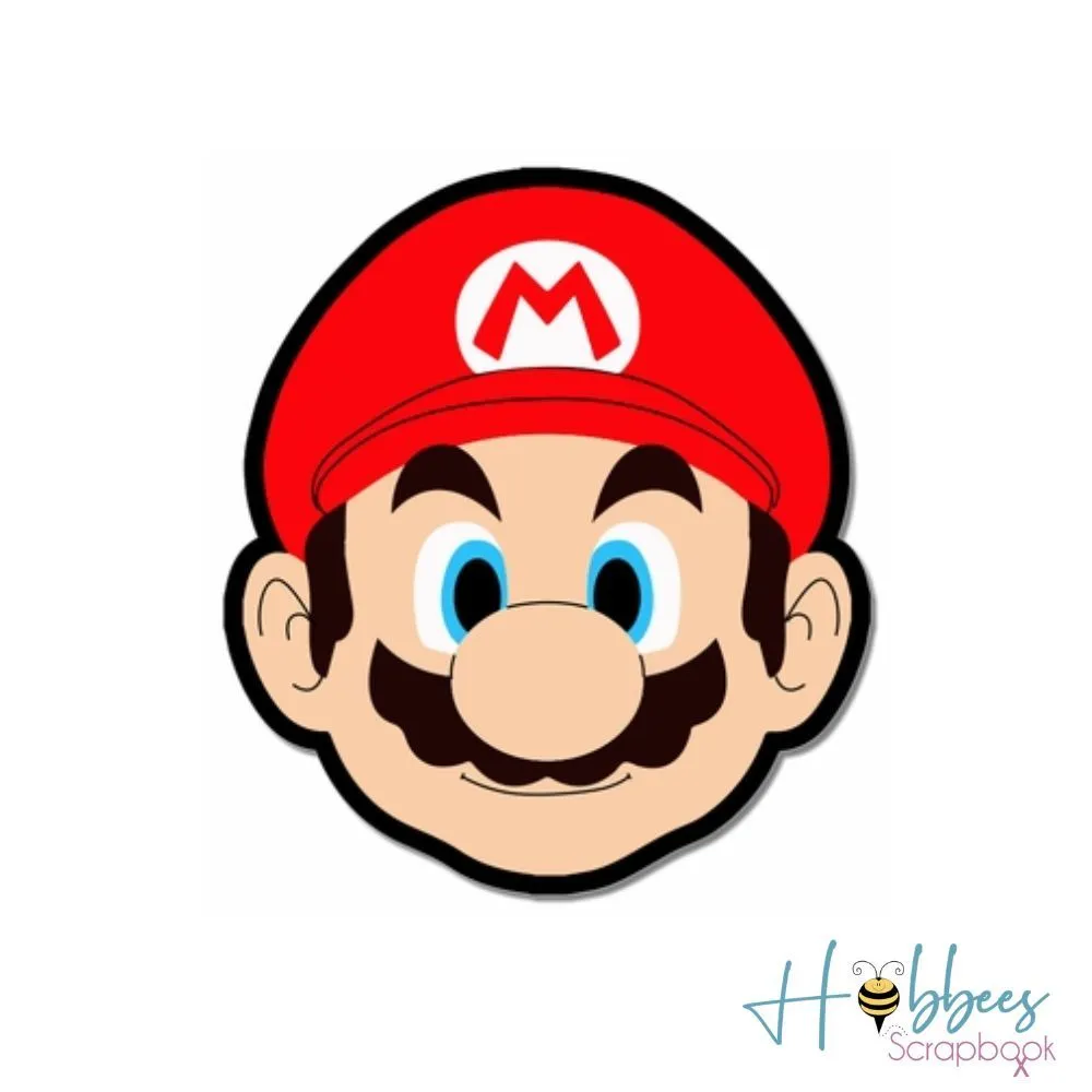 Suaje Troquel Mario Bros Bigote Gorro Nintendo Scrapbook - Hobbees