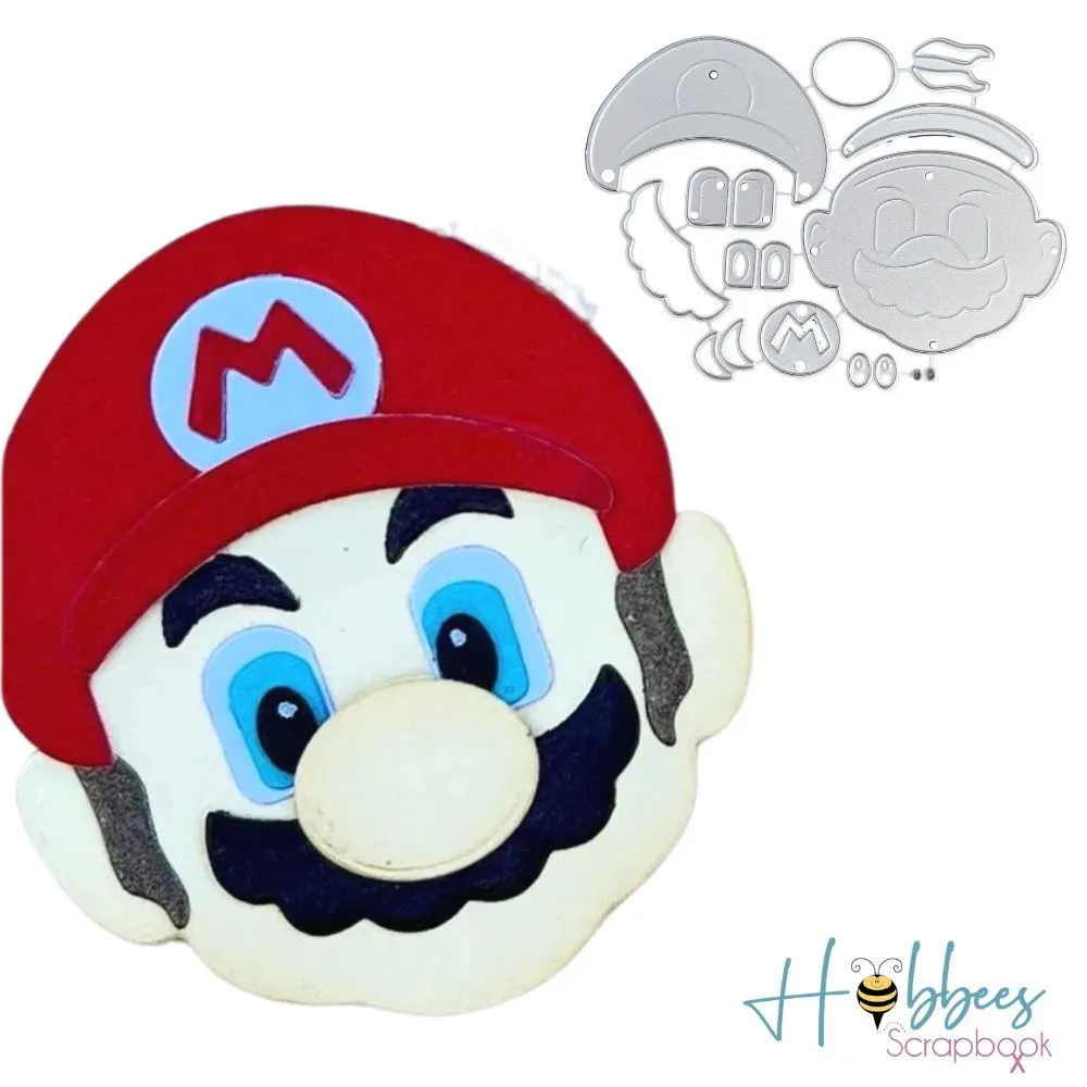 Suaje Troquel Mario Bros Bigote Gorro Nintendo Scrapbook - Hobbees Suaje Troquel Mario Bros Bigote Gorro Nintendo Scrapbook - Hobbees
