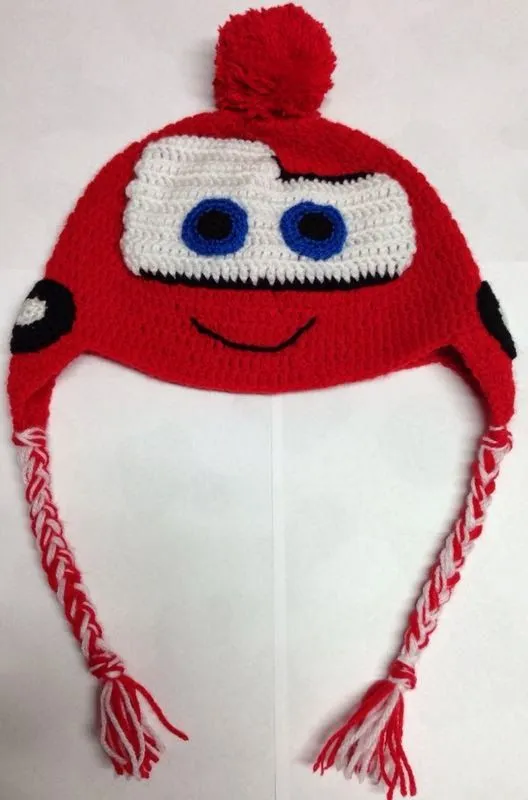 Suaves y tiernos amigurumis: Gorro con orejeras Cars para niños de ...