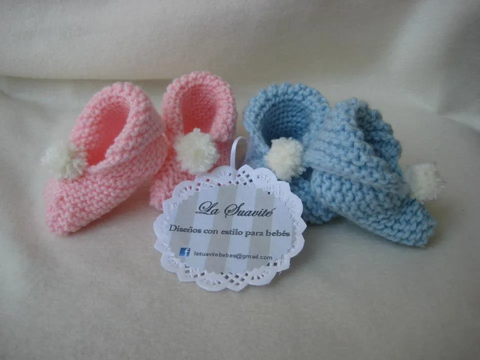 La Suavité Bebés: °Patucos Tejidos en Dos Agujas La Suavité Bebés: °Patucos Tejidos en Dos Agujas