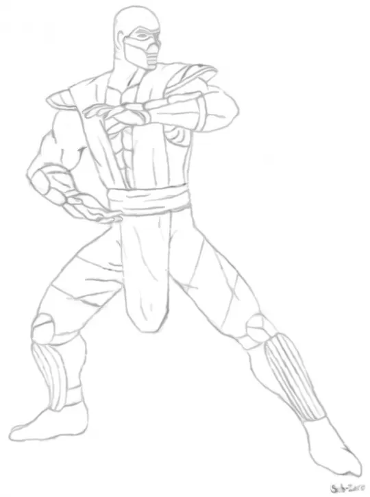 Sub zero mortal kombat | Desenhos de Pintar Sub zero mortal kombat | Desenhos de Pintar