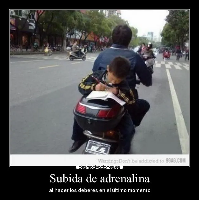 Subida de adrenalina | Desmotivaciones
