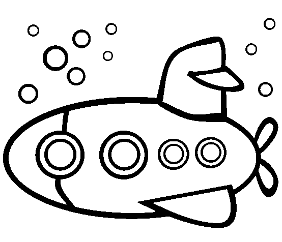 Submarino para colorear - Imagui