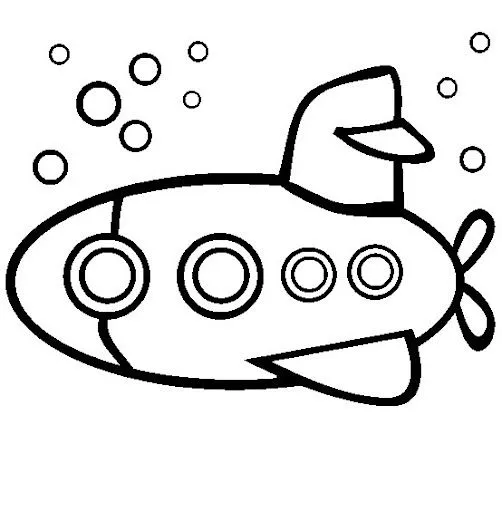 Submarino para colorear e imprimir - Imagui