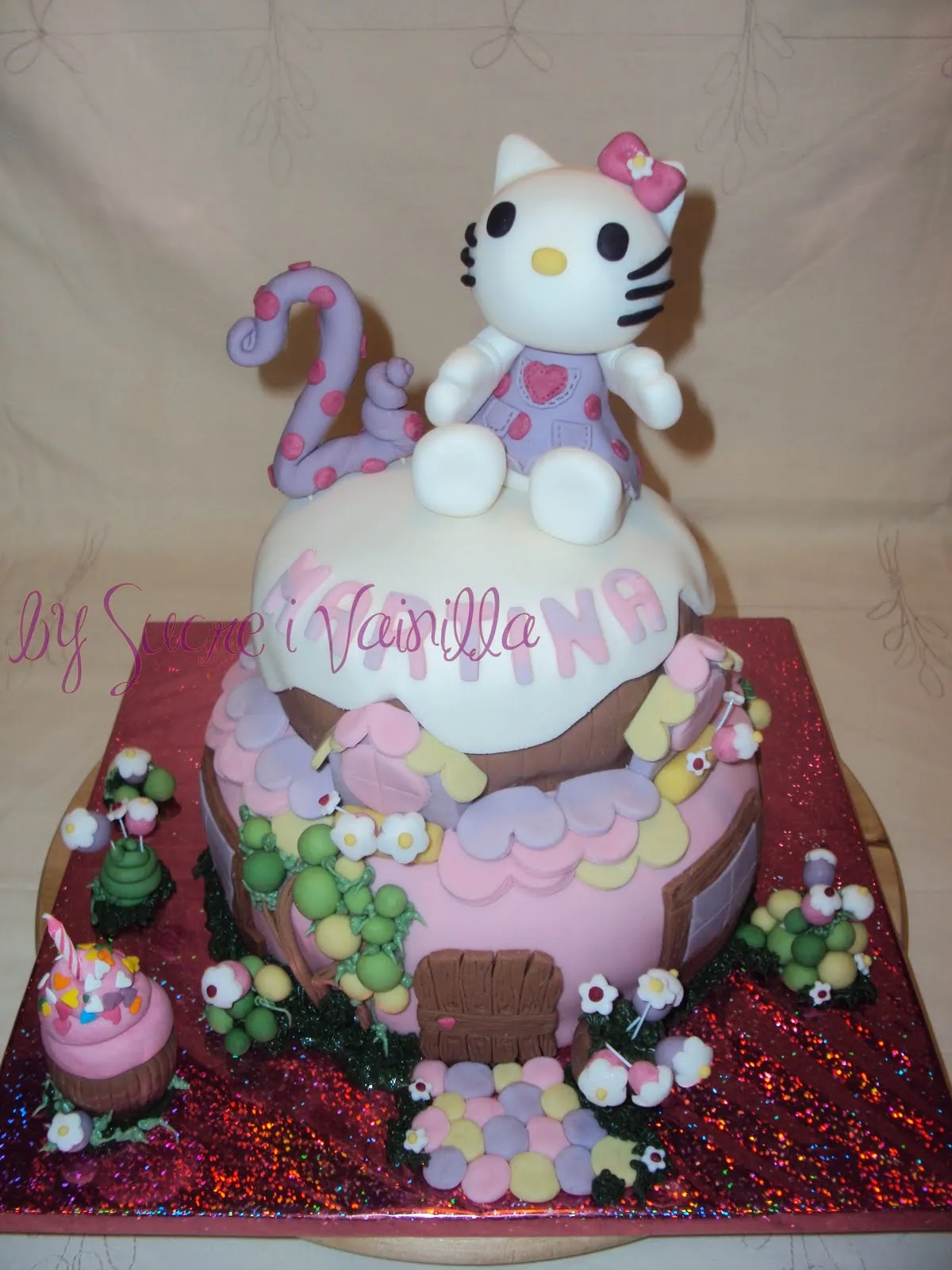 sucre i vainilla - pasteles personalizados: Tarta casa Hello Kitty ... sucre i vainilla - pasteles personalizados: Tarta casa Hello Kitty ...