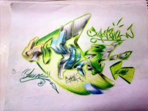 sucreck yxe crew - graffiti Bocetos 3D - YouTube