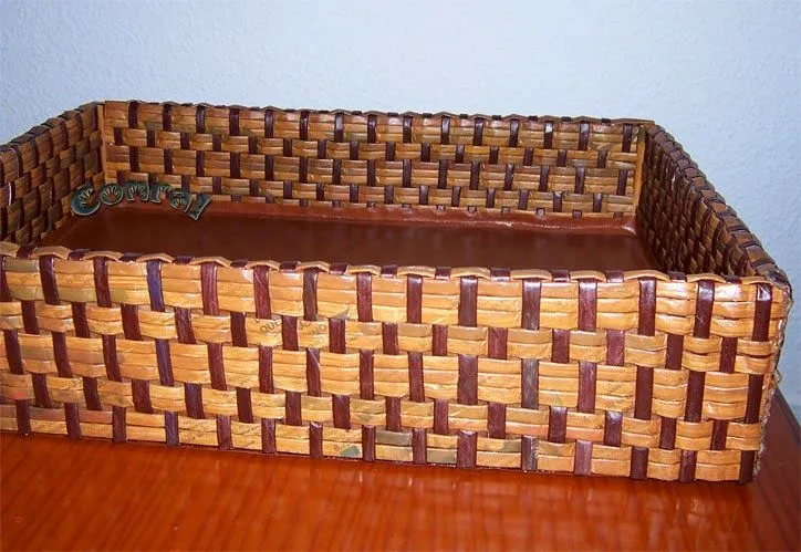 sueños_que_despiertan: Caja- organizador forrada con canutillos de ... sueños_que_despiertan: Caja- organizador forrada con canutillos de ...