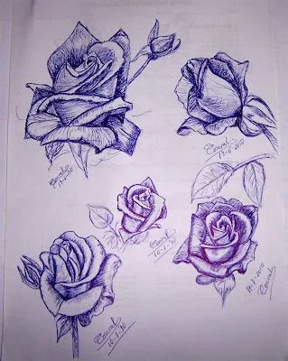 sueños_que_despiertan: Dibujos de rosas