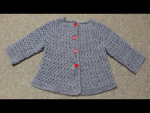 Sueter de 9 a 12 meses Crochet parte 1 de 2 - YouTube Sueter de 9 a 12 meses Crochet parte 1 de 2 - YouTube