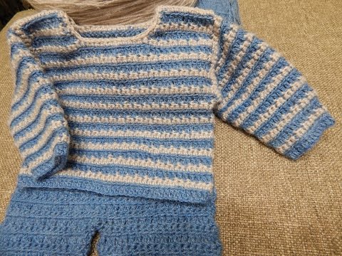 Sueter para Bebe Crochet parte 1 de 2 - YouTube Sueter para Bebe Crochet parte 1 de 2 - YouTube