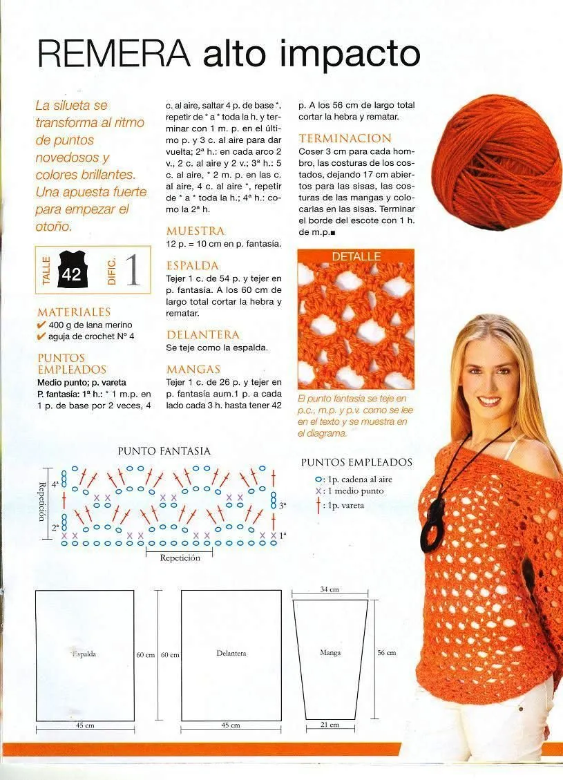 Bluson Calado o Sueter tejido Crochet
