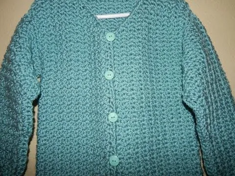 Sueter con Botones para Niña Crochet parte 1 - YouTube Sueter con Botones para Niña Crochet parte 1 - YouTube