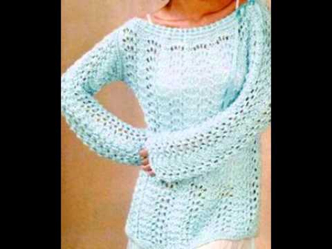 Sueter Mujer Crochet - Ganchillo ( Imagenes de tejidos ) - YouTube Sueter Mujer Crochet - Ganchillo ( Imagenes de tejidos ) - YouTube