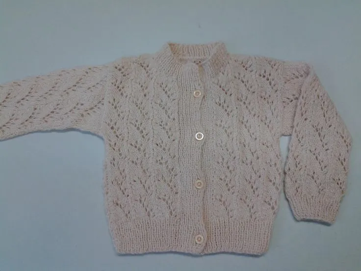 Sueter para niña de 2 años tejido en agujas con puntada calada ... Sueter para niña de 2 años tejido en agujas con puntada calada ...