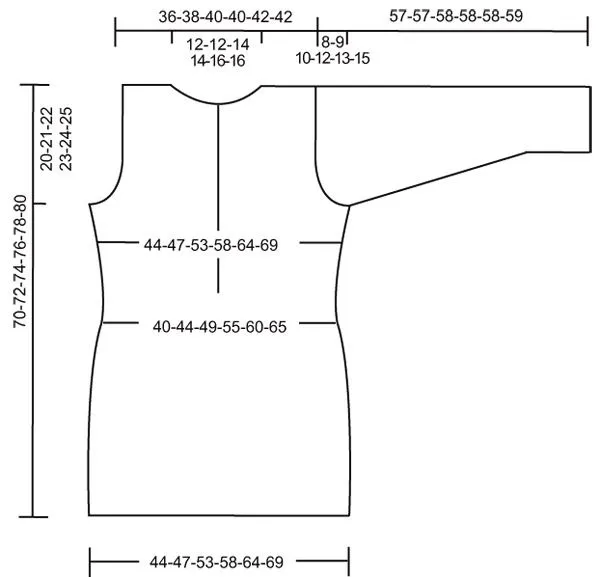 Suéter de punto DROPS con capucha (caperuza) en “Eskimo”. Talla S ...