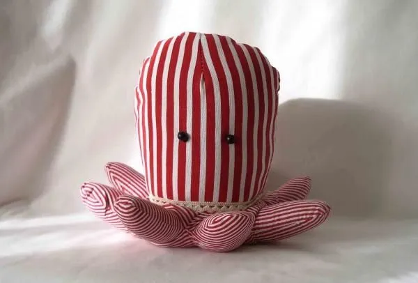 Sujeta Puertas, Pulpo rojo y blanco | Muñecos de tela y más cosas ... Sujeta Puertas, Pulpo rojo y blanco | Muñecos de tela y más cosas ...