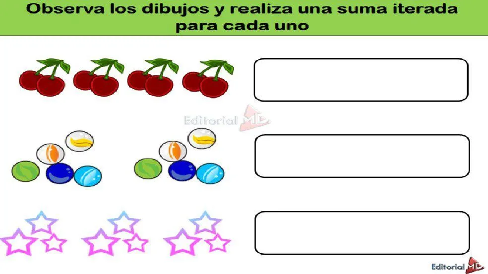 Suma Iterada para Niños MATERIAL PARA IMPRIMIR Suma Iterada para Niños MATERIAL PARA IMPRIMIR