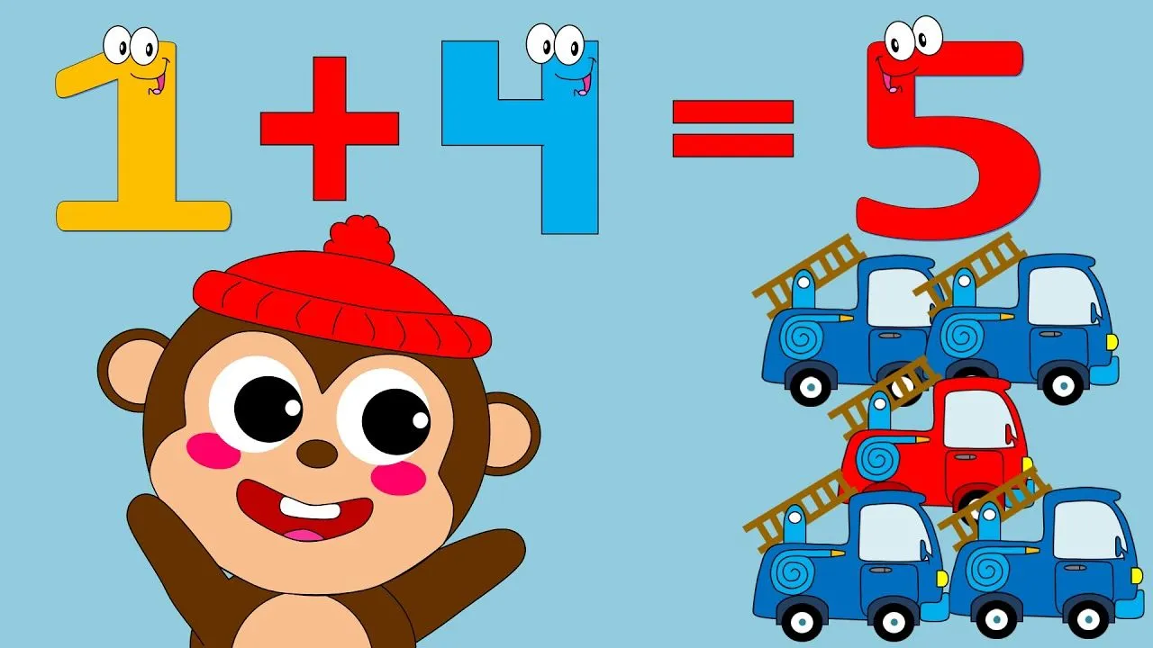 Suma para niños - Estrategias para niños de preescolar -✍Tabla del 1 -  Matemática divertidas - YouTube