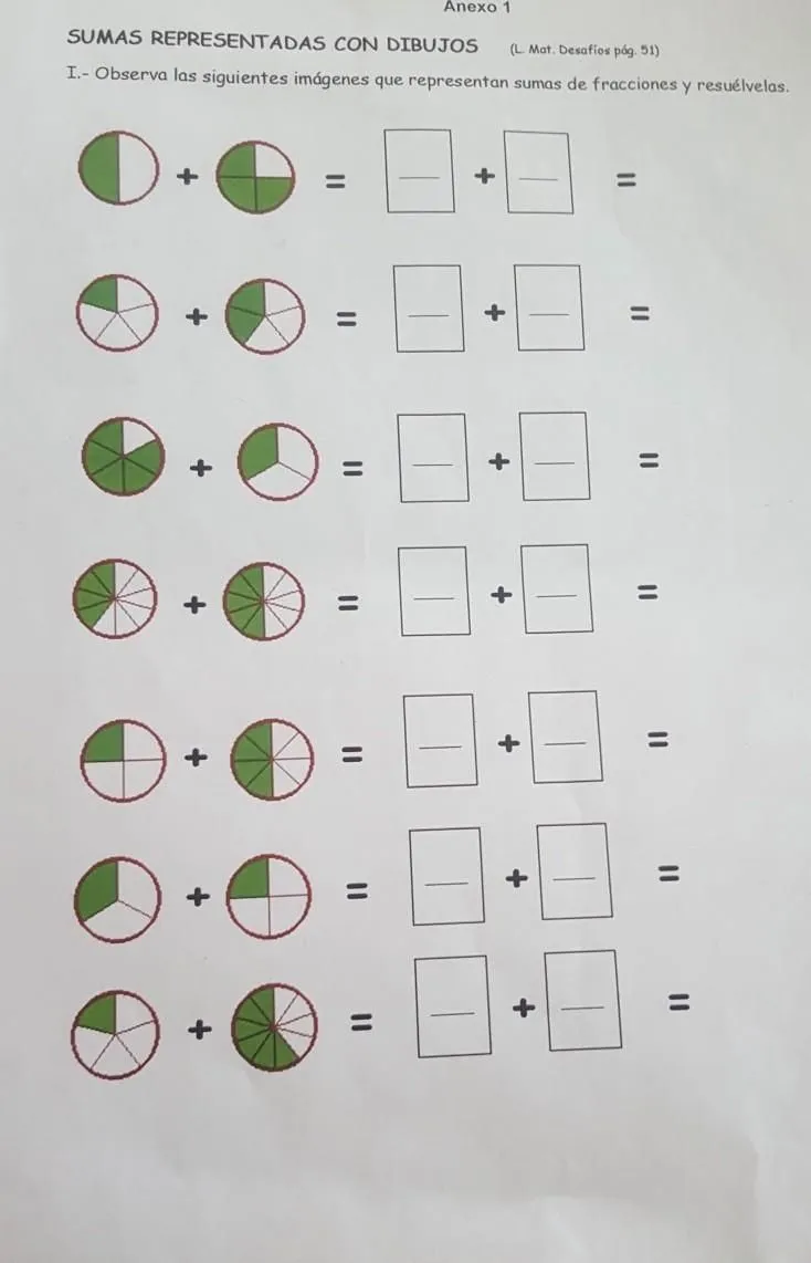 suma representadas con dibujos observa la siguiente imagen que representan sumas de fracciones y resuelve - Brainly.lat suma representadas con dibujos observa la siguiente imagen que representan sumas de fracciones y resuelve - Brainly.lat