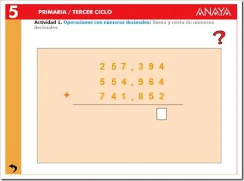 SUMA Y RESTA DE DECIMALES. | JUGANDO Y APRENDIENDO