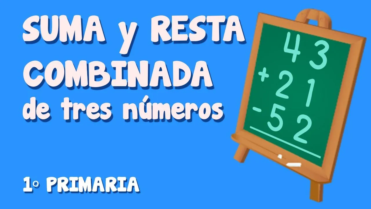 Sumas y restas combinadas de tres números para niños de Primaria (3/3) - YouTube Sumas y restas combinadas de tres números para niños de Primaria (3/3) - YouTube