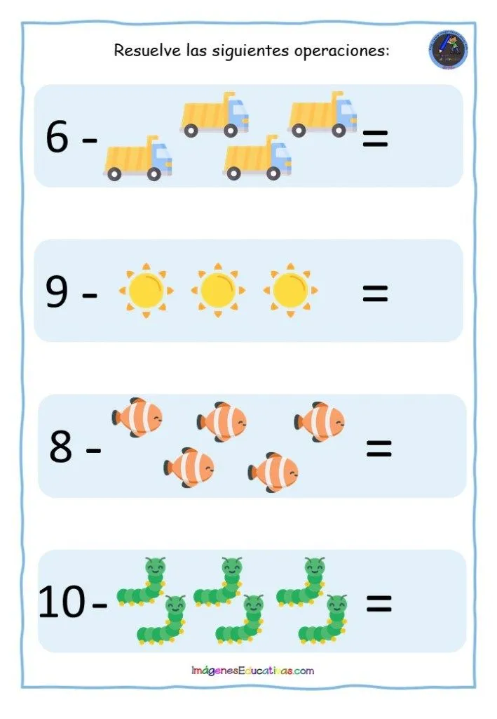 SUMAS Y RESTAS CON DIBUJOS – Imagenes Educativas SUMAS Y RESTAS CON DIBUJOS – Imagenes Educativas