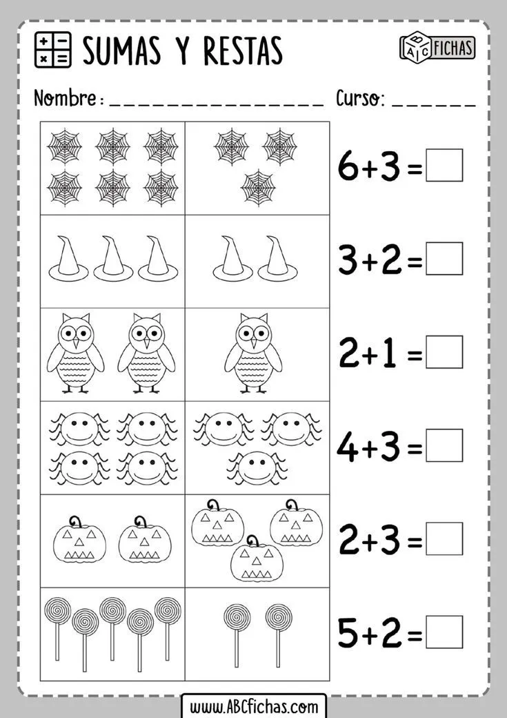 Sumas y Restas con Dibujos Para Primaria (Iniciación) | Ejercicios de  calculo, Suma y resta, Matematicas primero de primaria