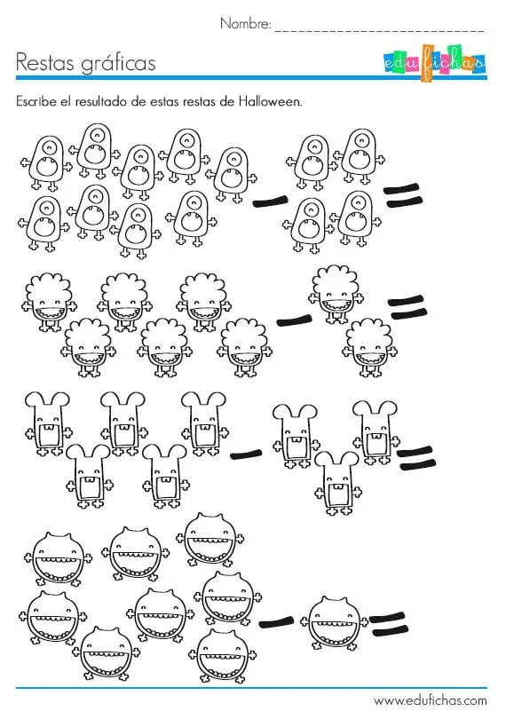 Sumas y restas on Pinterest | Kids Worksheets, Halloween and Ejercicio Sumas y restas on Pinterest | Kids Worksheets, Halloween and Ejercicio