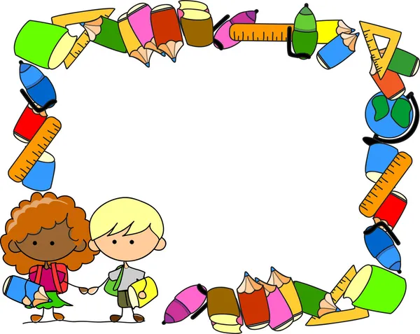 Suministros, niños en edad escolar, el marco de la escuela ... Suministros, niños en edad escolar, el marco de la escuela ...