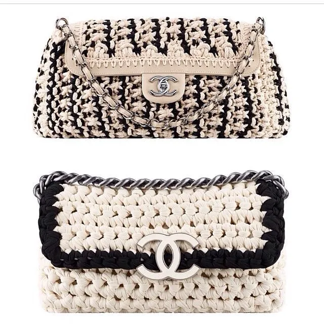 Summer 2014 crochet clutches from Chanel -Inspiracion- ✭Teresa ... Summer 2014 crochet clutches from Chanel -Inspiracion- ✭Teresa ...