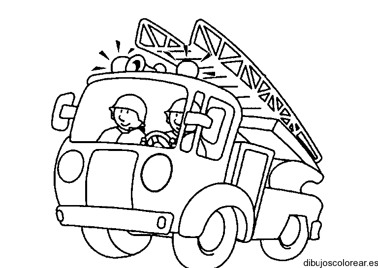 Dibujos de Bomberos | Dibujos para Colorear Dibujos de Bomberos | Dibujos para Colorear