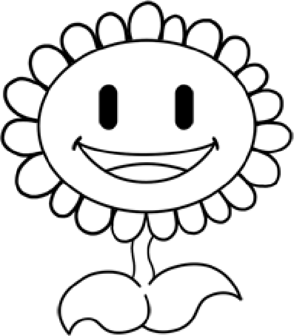 Girasoles de plantas contra zombies para colorear - Imagui