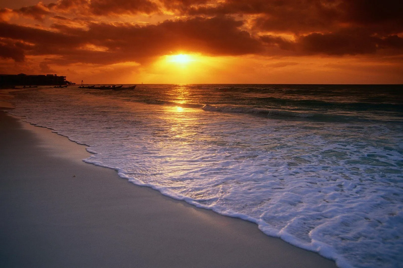 Sunrise Over the Caribbean Sea, Playa del Carmen, Mexico Sunrise Over the Caribbean Sea, Playa del Carmen, Mexico