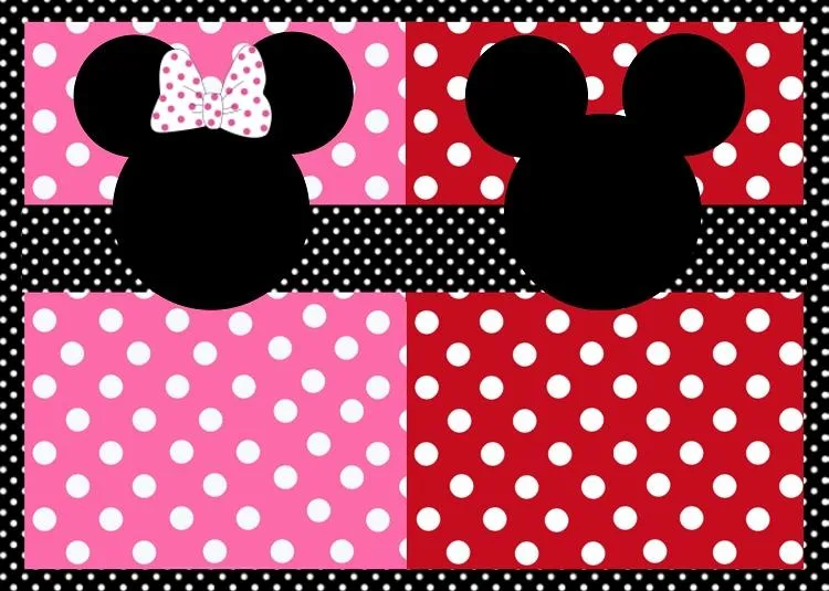 La Super Mamy: Semana de cumples: invitaciones gemelos Mickey y Minnie