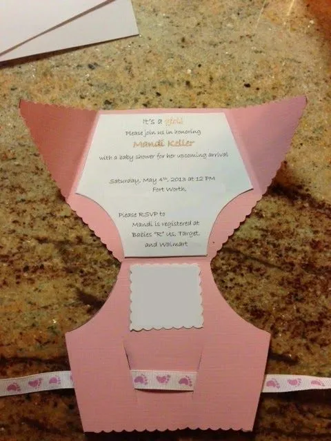 La Super Mamy: Invitación especial para Baby Shower: Pañal.