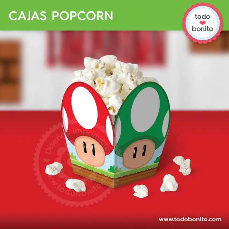 Super Mario Bros: caja popcorn