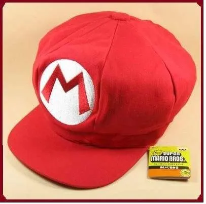 Super Mario Bros Anime Cosplay Mario M Red Hat Cap Tag-Bufandas ... Super Mario Bros Anime Cosplay Mario M Red Hat Cap Tag-Bufandas ...