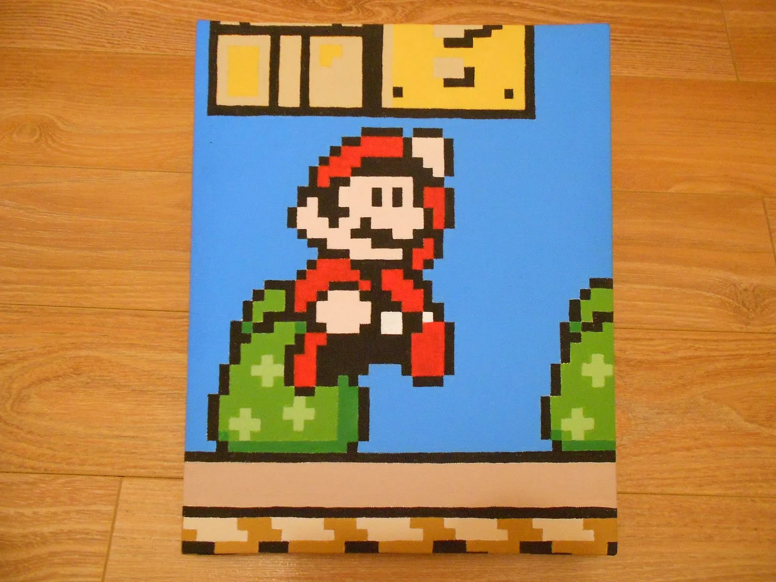 Super Mario (from SMB3) pixel painting | Flickr - Photo Sharing!