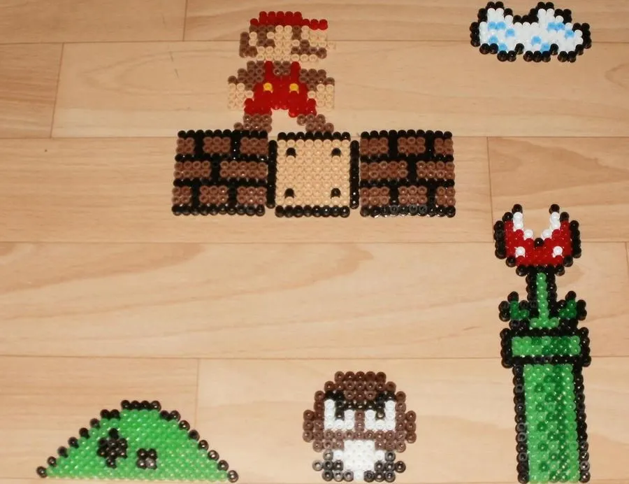 Super Mario Perler - Pixel Art by Ckchriss on DeviantArt