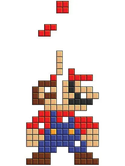 Super Mario Pixel" by tombst0ne | Redbubble