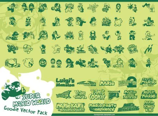 Super Mario World Goodie Vector Pack